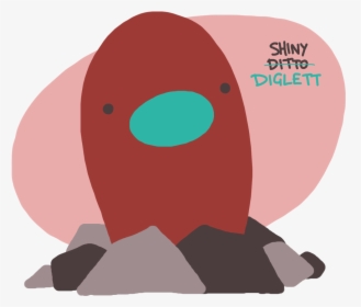 A Shiny Diglett With A Ditto Face But It"s Definitely - Illustration, HD Png Download, Free Download