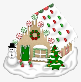 Transparent Gingerbread House Clipart - Gingerbread House, HD Png Download, Free Download
