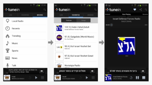 Tunein Screengrab - Tune In Radio Screen, HD Png Download, Free Download