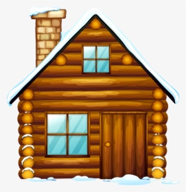 Gingerbread House Clip - Draw Santa Claus House, HD Png Download, Free Download