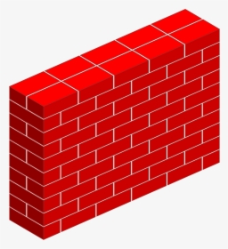 Red Brick Wall Vector Clipart Image - Wall Clipart, HD Png Download, Free Download