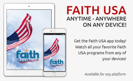 Faith Usa App Live Stream , Png Download - Broadcast Network, Transparent Png, Free Download