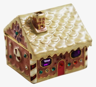 Monet Gingerbread House Trinket Box Holiday - Gingerbread House, HD Png Download, Free Download