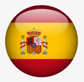 Flag Of Spain Spanish Clip Art - Circle Spain Flag Png, Transparent Png, Free Download