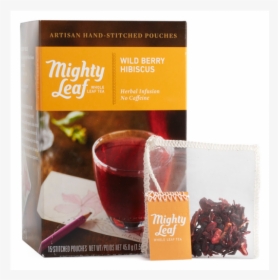 Wild Berry Hibiscus Tea Bags "  Title="wild Berry Hibiscus - Mighty Leaf Tea Hibiscus, HD Png Download, Free Download