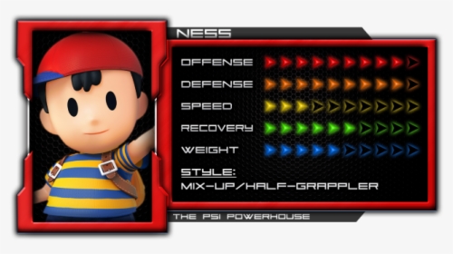 Ness - Ssb4 Bayonetta Stats, HD Png Download, Free Download