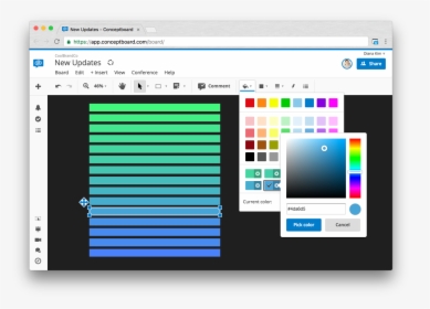 Conceptboard Online Whiteboards Custom Color Picker - Google Slides Color Palette, HD Png Download, Free Download
