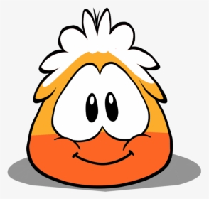 Candy Corn Puffle - Club Penguin Halloween Puffle, HD Png Download - kindpng