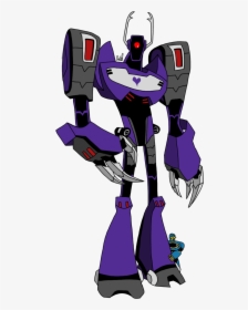 Tfa Shockwave  and Small Friend - Cartoon, HD Png Download, Free Download