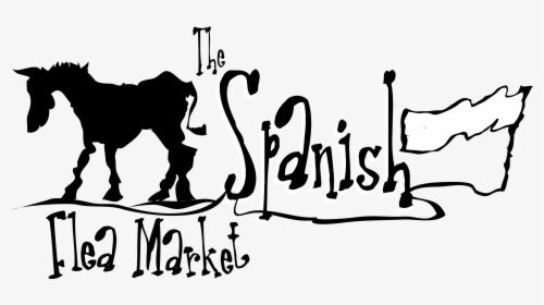 The Spanish Flea Market Logo Black And White - Spanish, HD Png Download, Free Download
