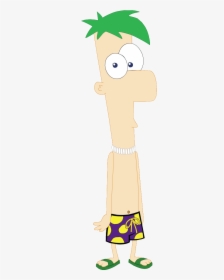 Swimsuit Clipart Swimming Trunk - Phienas And Ferb Ferb Swimtrunks, HD Png Download, Free Download