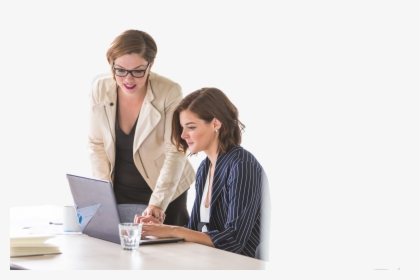 Business Women Working - Helpful Leader, HD Png Download, Free Download