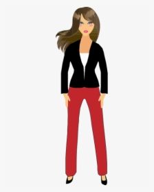 Business Woman Drawing - Adult Girl Clip Art, HD Png Download, Free Download