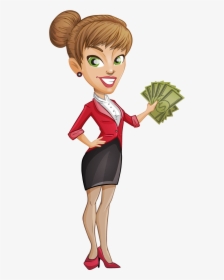 Business Woman Clipart Png - Business Woman Cartoon Png, Transparent Png, Free Download