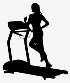 Instructions To Get Six Pack Abs Easily - Treadmill Silhouette Png, Transparent Png, Free Download