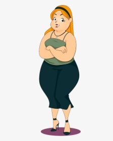Adipose Obesity Illustration Fat Women Transprent Png - Cartoon Fat To Slim Girls, Transparent Png, Free Download