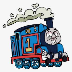 Thomas The Train Tank Engine Clipart Transportation - Thomas The Train Cartoon Drawing, HD Png Download, Free Download