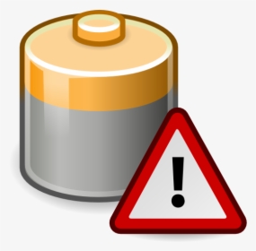 Battery Caution 555px - Battery Warning Png, Transparent Png, Free Download