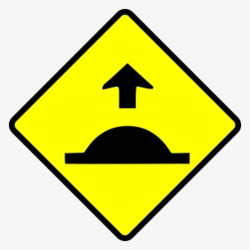 Caution-speed Hump - Speed Bump Sign Vector, HD Png Download, Free Download