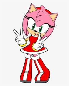 Sonic Heroes Sketch Amy Sonic Coloring Pages Hd Png