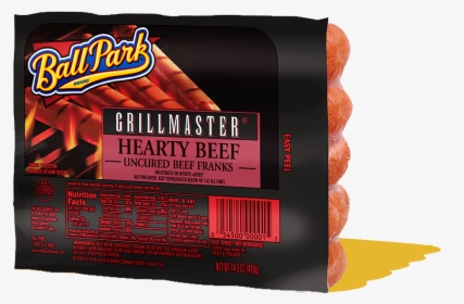 Ball Park Hearty Beef Hot Dogs - Ballpark Grillmaster Hot Dogs, HD Png Download, Free Download