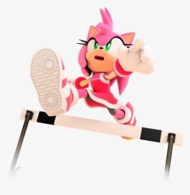 Mario & Sonic Hurdling - Mario And Sonic Olympic Amy, HD Png Download, Free Download