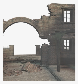 Old Ruins 2 3d Png - Abandoned Building Png, Transparent Png, Free Download