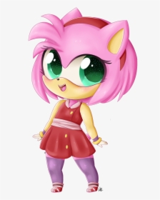 Chibi Amy Rose By Dari-draws - Sonic Amy Chibi, HD Png Download, Free Download