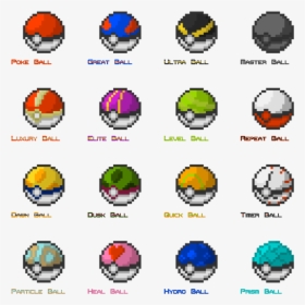 Pixel Art Poké Ball, HD Png Download - kindpng