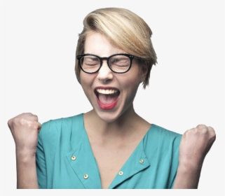 Pictures Of Excited People - People With Glasses Png, Transparent Png, Free Download