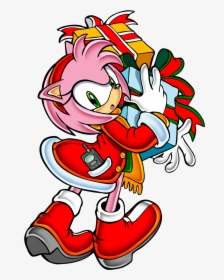 Sonic Adventure Xmas Amy - Amy Rose Sonic Adventure Style, HD Png Download, Free Download