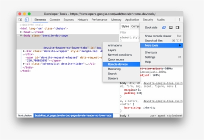 Chrome Developer Tools, HD Png Download, Free Download