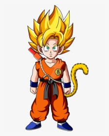 Super Saiyan Kid Goku - Super Saiyan Little Goku, HD Png Download, Free Download
