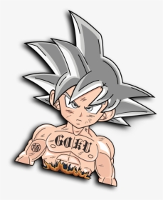 Image Of Kid Goku Ultra Instinct - Cartoon Ultra Instict Goku, HD Png Download, Free Download