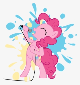 Transparent Cartoon Microphone Png - Mlp Pinkie Pie Singing, Png Download, Free Download
