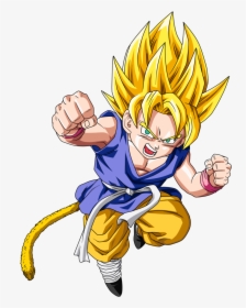 Goku Jr Dbau Dragonball Fanon - Dragon Ball Gt Kid Goku, HD Png Download, Free Download