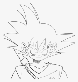Kid Goku Face By Riddickdj - Kid Goku Face Drawing, HD Png Download, Free Download