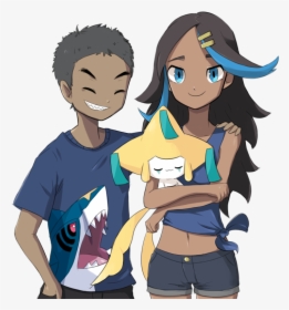 “with Archie And Jirachi ” - Pokemon Archie And Shelly, HD Png Download, Free Download