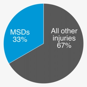 Msd 33 Percent Of Claims V All Other Injuries Are 67 - Circle, HD Png Download, Free Download