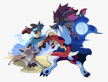 Pokémon Sun And Moon Pikachu Fictional Character Mecha - Pokemon Lycanroc New Form, HD Png Download, Free Download