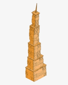Skyscraper Made Out Of Popsicle Sticks, HD Png Download, Free Download