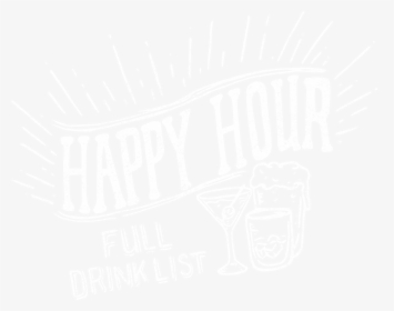 Happy Hour Logo - Illustration Beer Bar Happy Hour Font, HD Png Download, Free Download