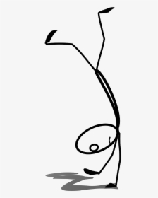 Stick Figure Doing A Handstand, HD Png Download, Free Download