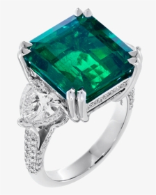 Green Emerald Ring Png, Transparent Png, Free Download