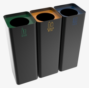 Sheet Metal Modern Design Recycle Bins - Recycle Bin Metal, HD Png Download, Free Download