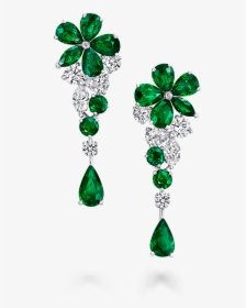 Emerald Png Background Image - Graff Diamonds Emerald Earrings, Transparent Png, Free Download