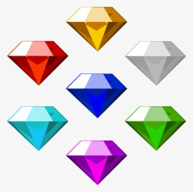 Chaos Emerald Png - Sonic And Chaos Emeralds, Transparent Png, Free Download