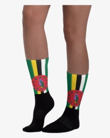 Black Foot Socks - South African Flag Socks, HD Png Download, Free Download