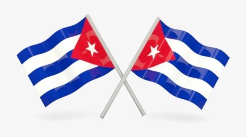 Two Wavy Flags - Cuba Png, Transparent Png, Free Download