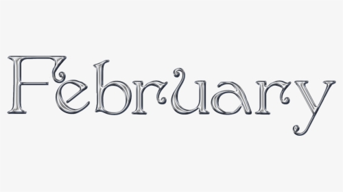 February - February Word Art Png, Transparent Png, Free Download